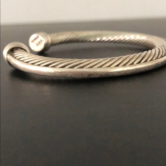 VINTAGE STERLING SILVER SPIRAL DESIGN CUFF - Picture 3 of 8